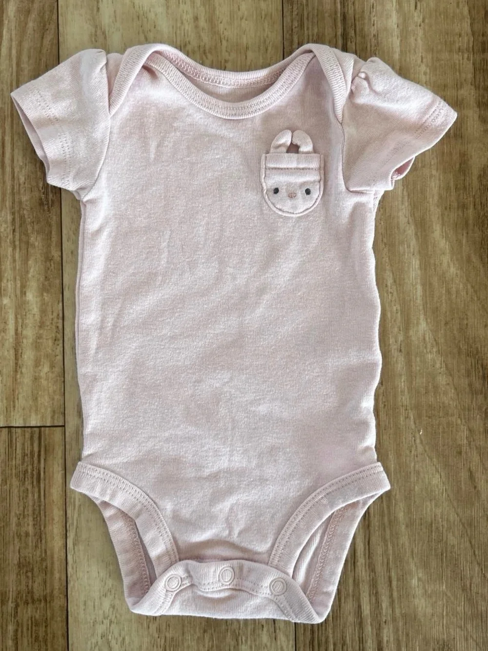 Carter's Light Pink Newborn Bunny Onesie